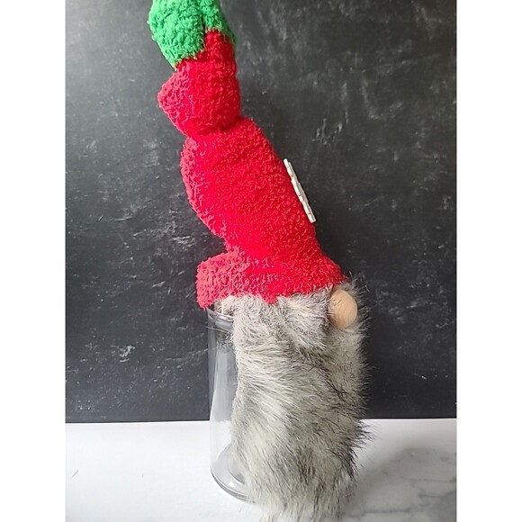 Christmas Gnome Lidded Glass Jar Handmade - Picture 3 of 10